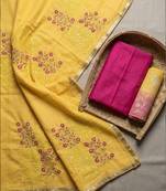 Embroidered Pure Silk Unstitched Dress Material