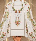 Embellished Unstitched Dress Material