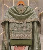 Embellished Unstitched Dress Material