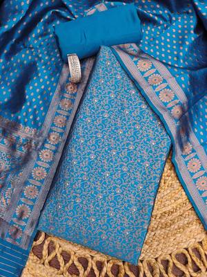Semi-Stitched Dress Material 4