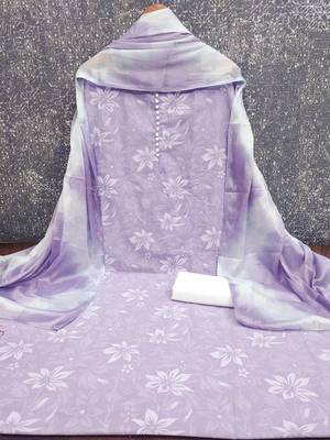 Printed Pure Cotton Unstitched Dress Material 2