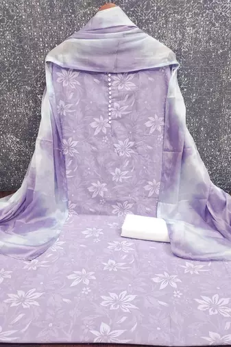 Printed Pure Cotton Unstitched Dress Material