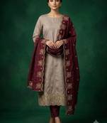 Embellished Unstitched Dress Material