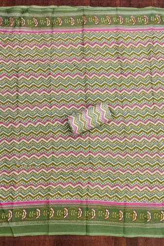 Printed Pure Cotton Unstitched Dress Material