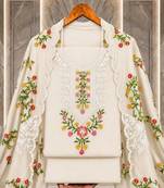 Embellished Unstitched Dress Material