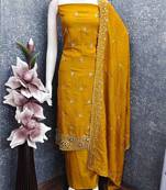 Embellished Unstitched Dress Material