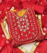 Embellished Unstitched Dress Material