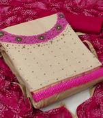 Embellished Unstitched Dress Material
