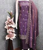 Women Embellished Unstitched Dress Material