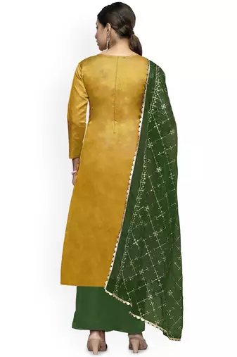 Floral Woven Design Banarasi Jacquard Unstitched Dress Material