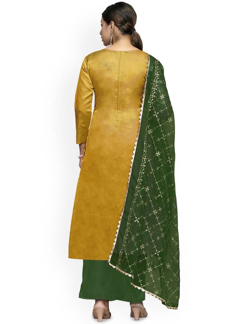 Floral Woven Design Banarasi Jacquard Unstitched Dress Material