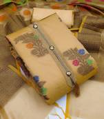 Floral Woven Design Banarasi Unstitched Dress Material