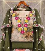 Embellished Unstitched Dress Material