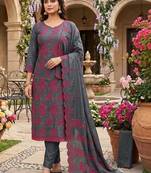 Embroidered Unstitched Dress Material