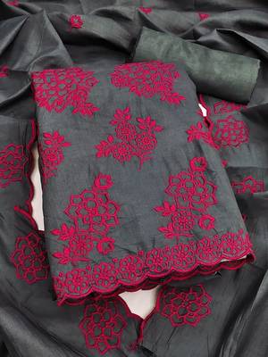 Embroidered Unstitched Dress Material 4