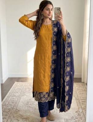 Women Embellished Unstitched pack of 1 Dress Material 1