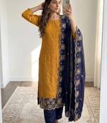 Women Embellished Unstitched pack of 1 Dress Material