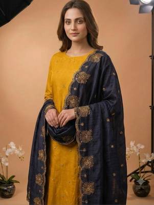 Women Embellished Unstitched pack of 1 Dress Material 5
