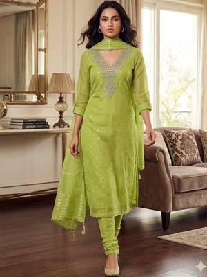 Embroidered Unstitched Dress Material 1