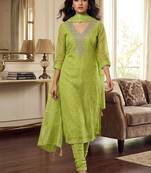 Embroidered Unstitched Dress Material