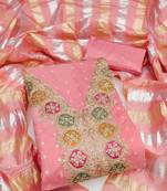 Embroidered Unstitched Dress Material
