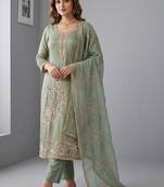 Embellished Unstitched Dress Material