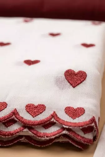Embellished Unstitched Dress Material