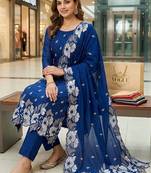 Embroidered Unstitched Dress Material
