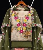 Embellished Unstitched Dress Material