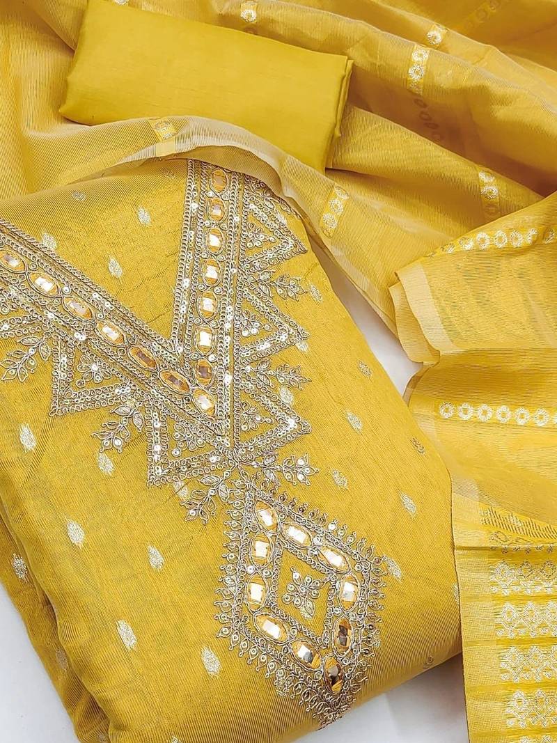Semi-Stitched Dress Material