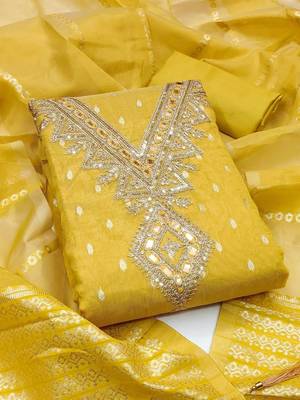 Semi-Stitched Dress Material 3