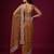 Antique bronze designer sequence embroidery work net saree