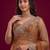 Antique bronze designer sequence embroidery work net saree