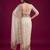 Pearl ivory designer sequence embroidery work net saree