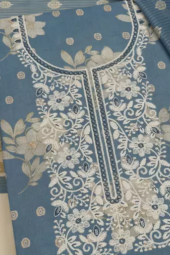 printed  cotton unstitched dress material