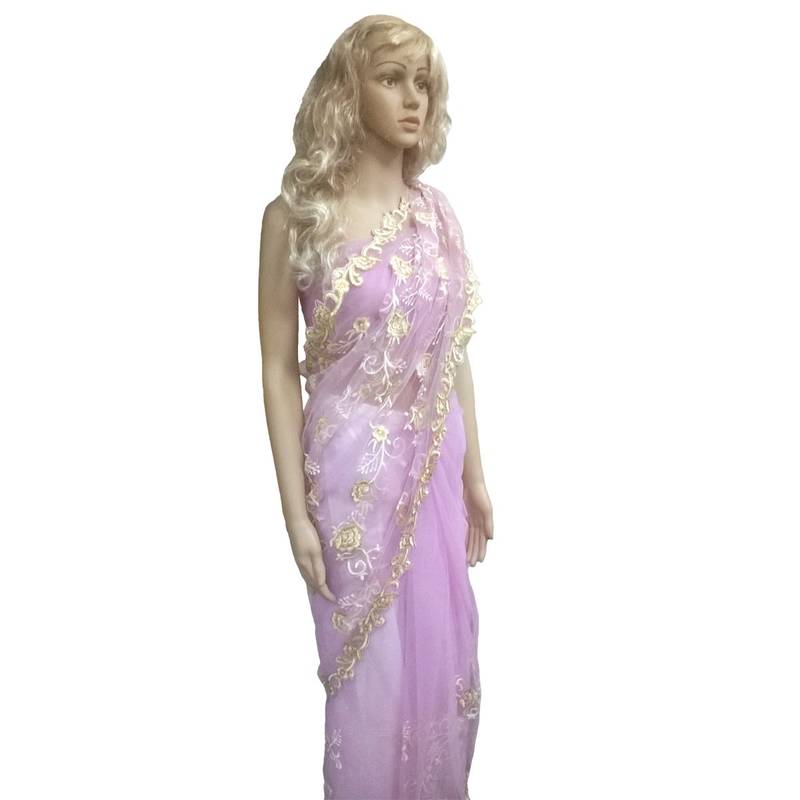 Sonam Kapoor Prem Ratan Dhan Paayo Net Embroidered Saree