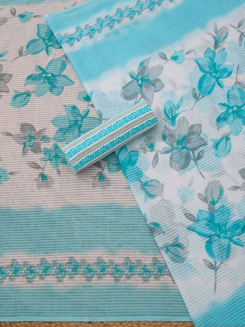 embroidered unstitched dress material