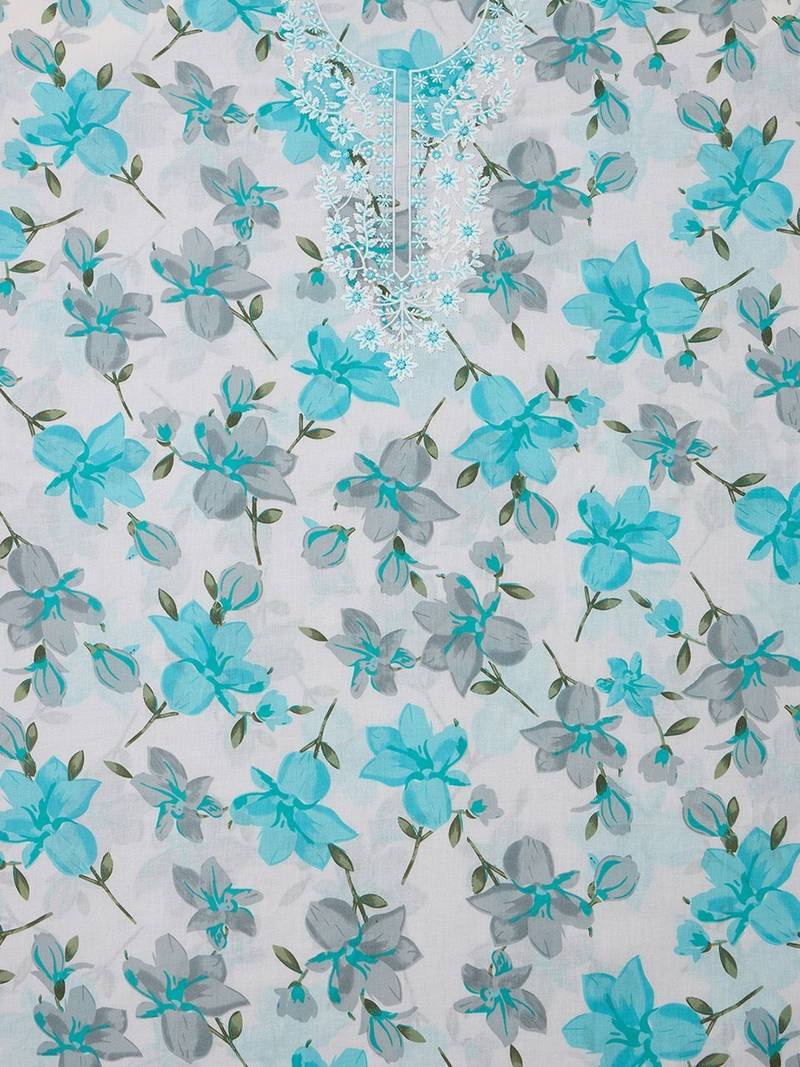 embroidered unstitched dress material