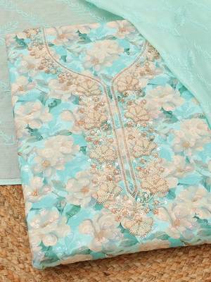 printed unstitched dress material 1