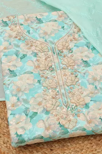 printed unstitched dress material
