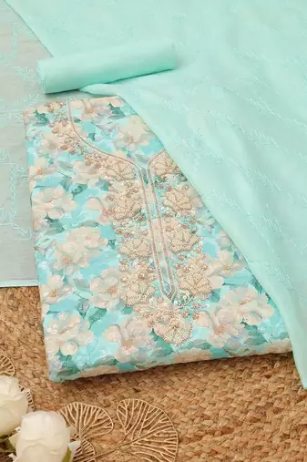 printed unstitched dress material