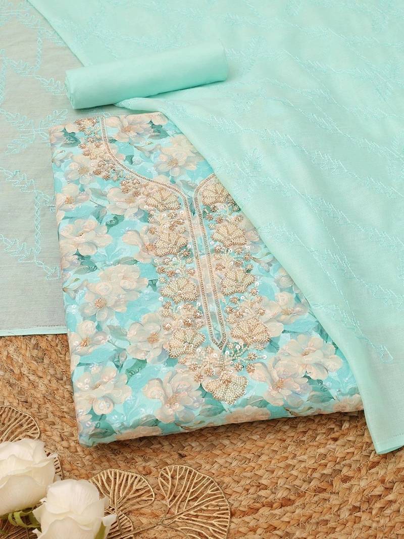 printed unstitched dress material
