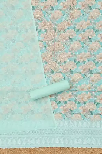 printed unstitched dress material