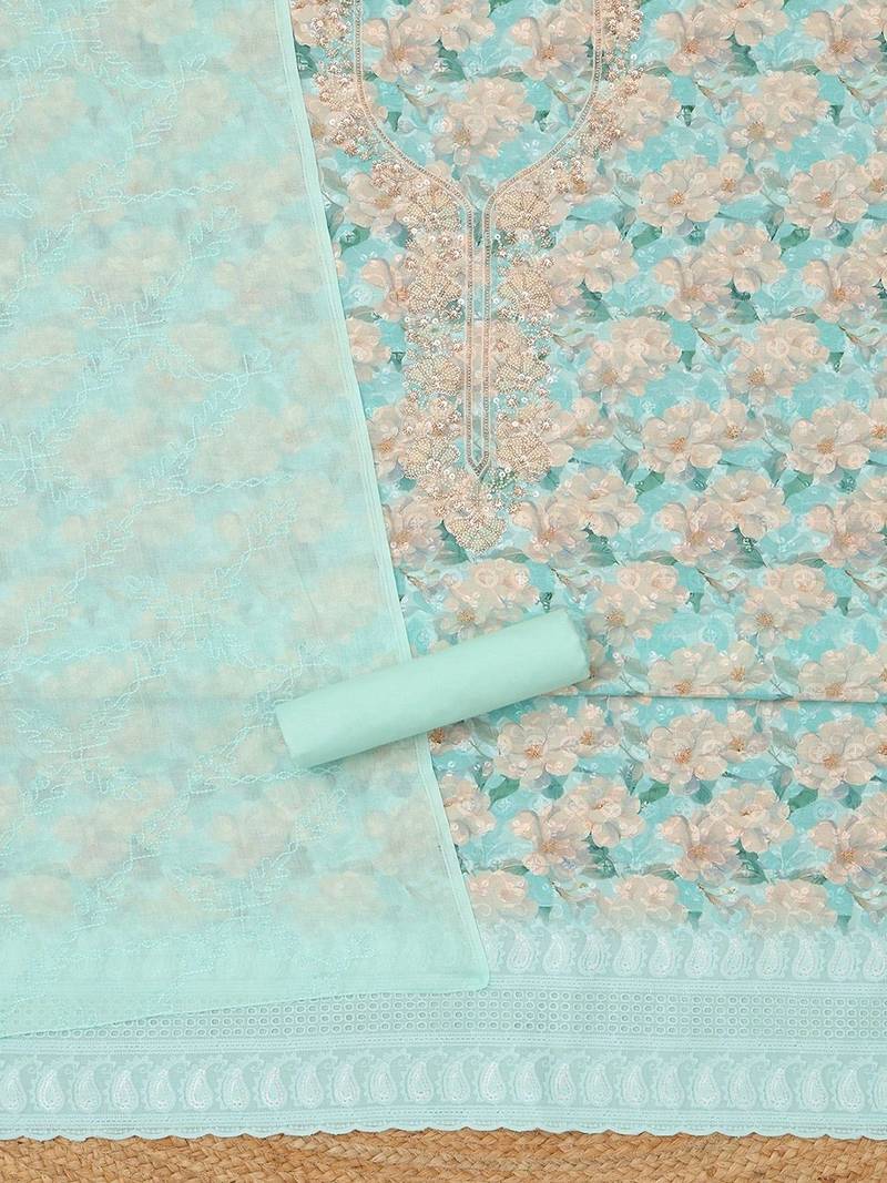 printed unstitched dress material