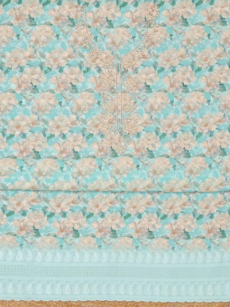 printed unstitched dress material