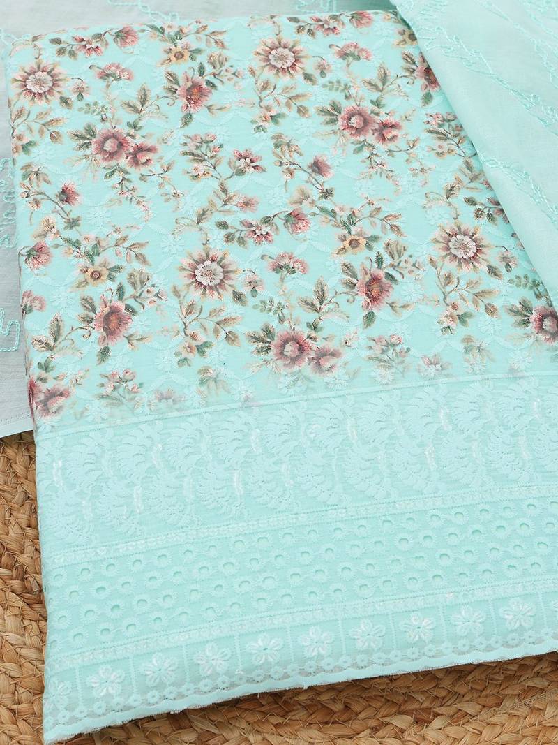 printed unstitched dress material