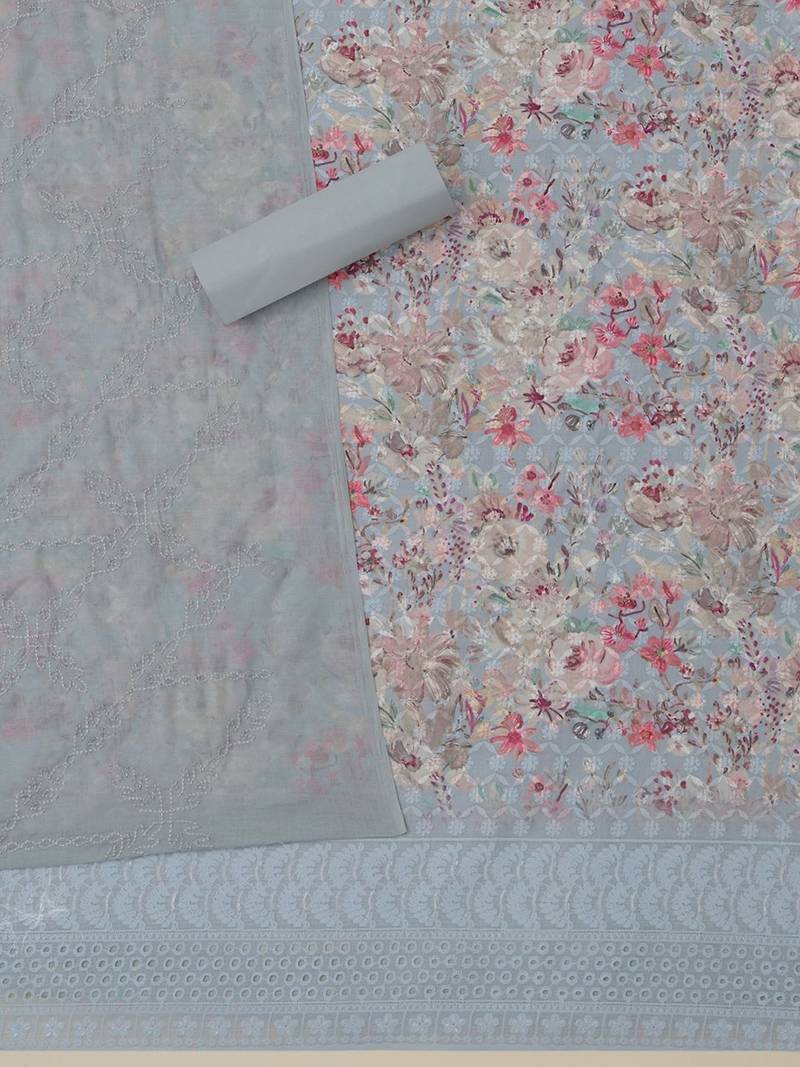 printed  cotton unstitched dress material