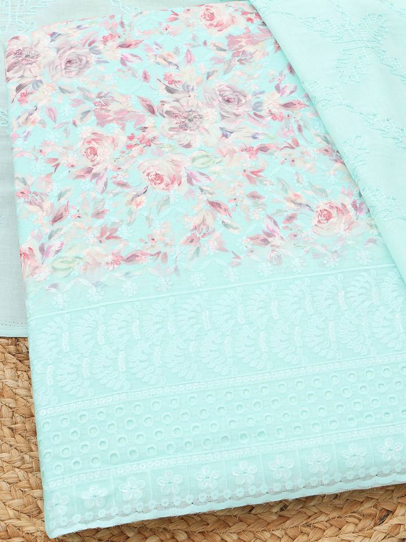printed unstitched dress material