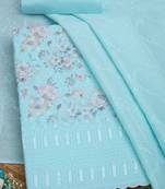 women floral printed unstitched dress material