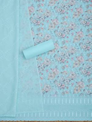 women floral printed unstitched dress material 3